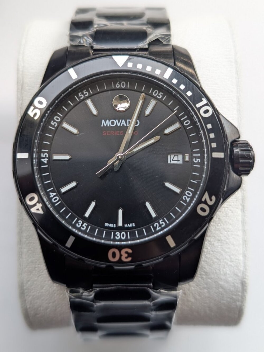 MOVADO 800 SERIES BLACK MEN'S WATCH - 2600143